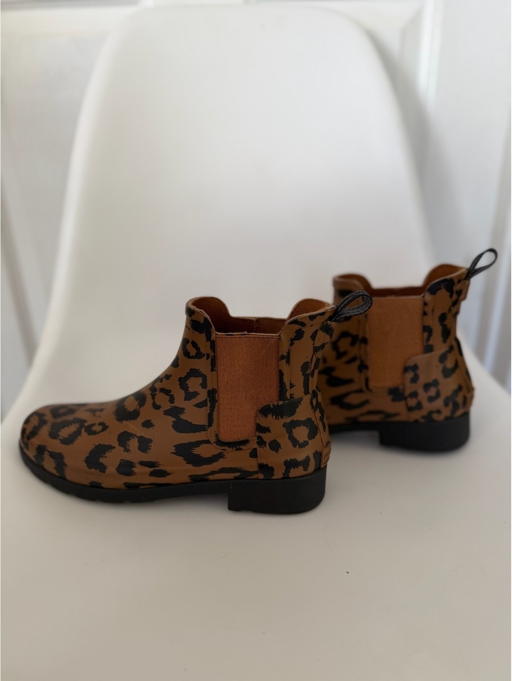 Hunter leopard print ankle rain boots - Picture 6 of 7